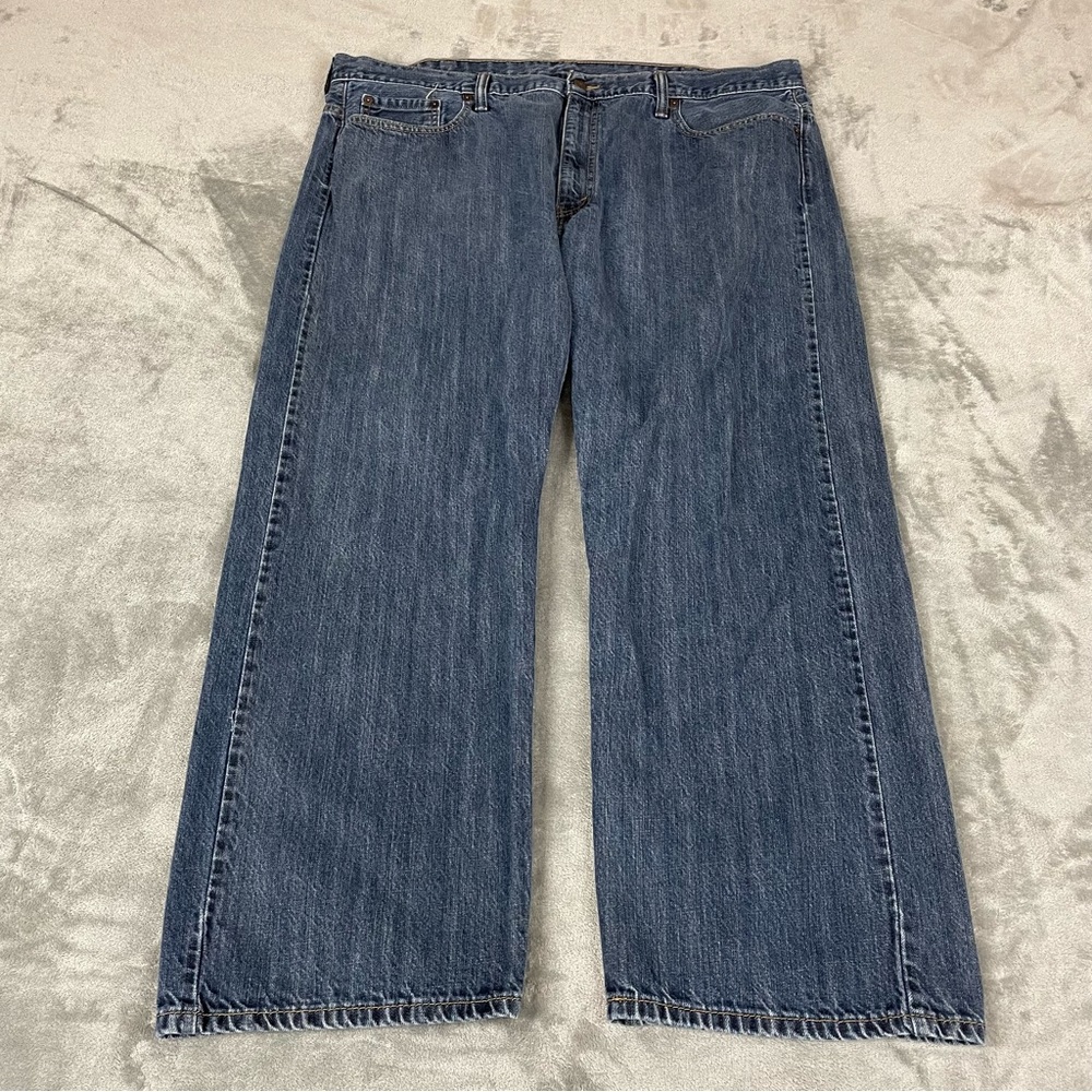 Levis 569 Mens Size 42x30 ( Actual 42x28) Loose Straight Leg Denim Dark Wash